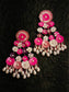 Manasa Pink Handmade Earrings