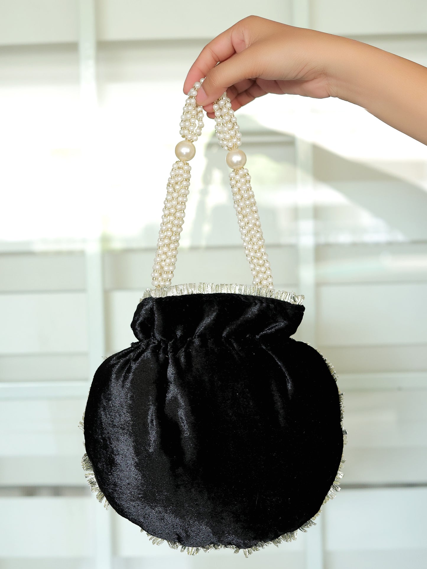 Snehita Black Potli Bag