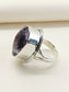 Mayuri Purple 92.5 Silver Amethyst Stone Finger Ring