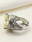 Raima Yellow American Diamond Finger Ring