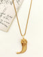 Aarun Golden Tiger Claw Men's Neckpiece