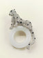 Sakina White Leopard Brooch