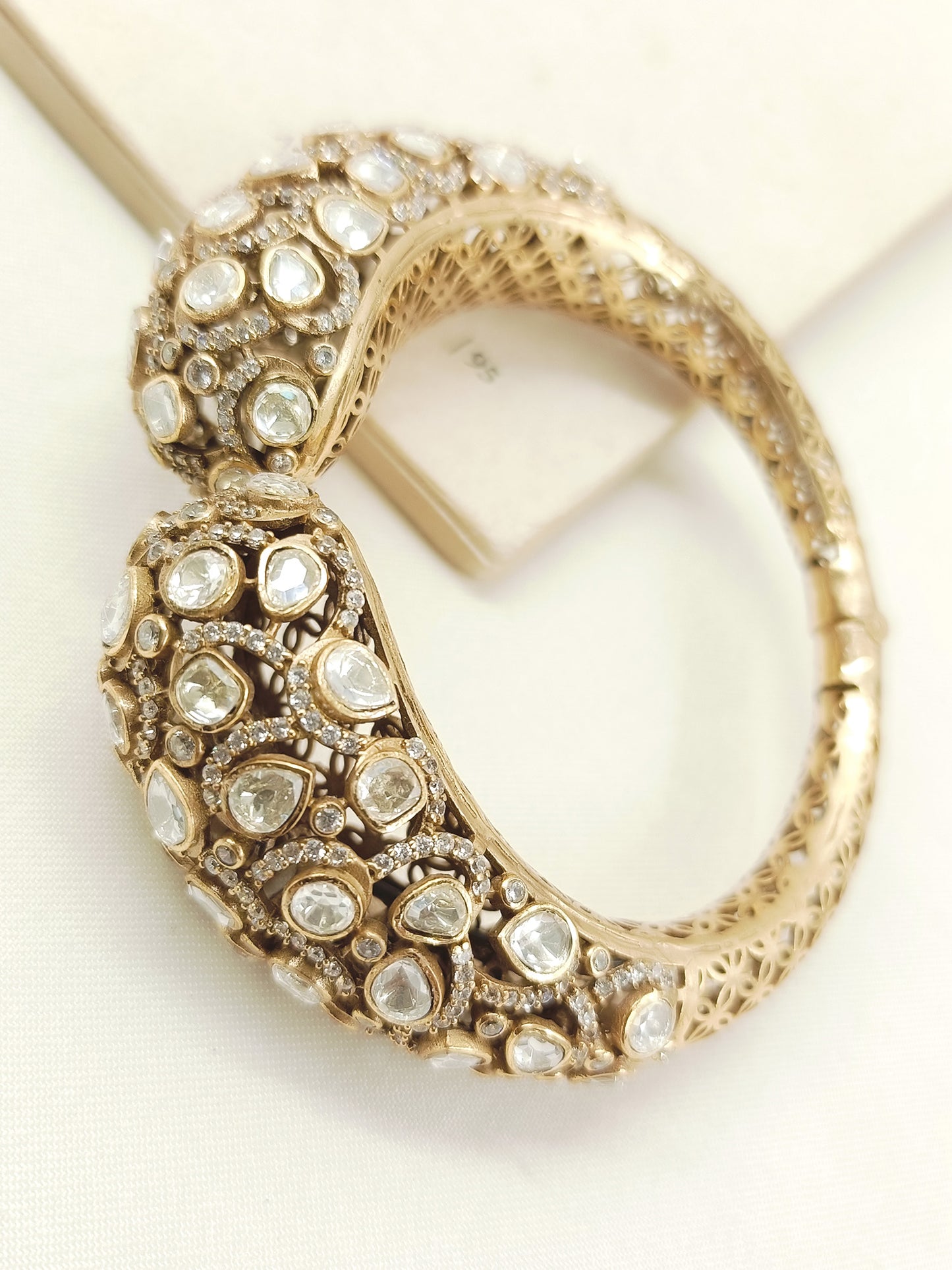 Devkanya White Kundan Bracelet