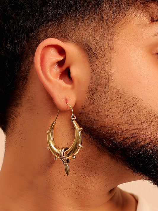 Danish Golden Men's Earring