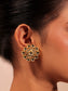 Aamira Golden Coloured Pachi Kundan Long Necklace Set