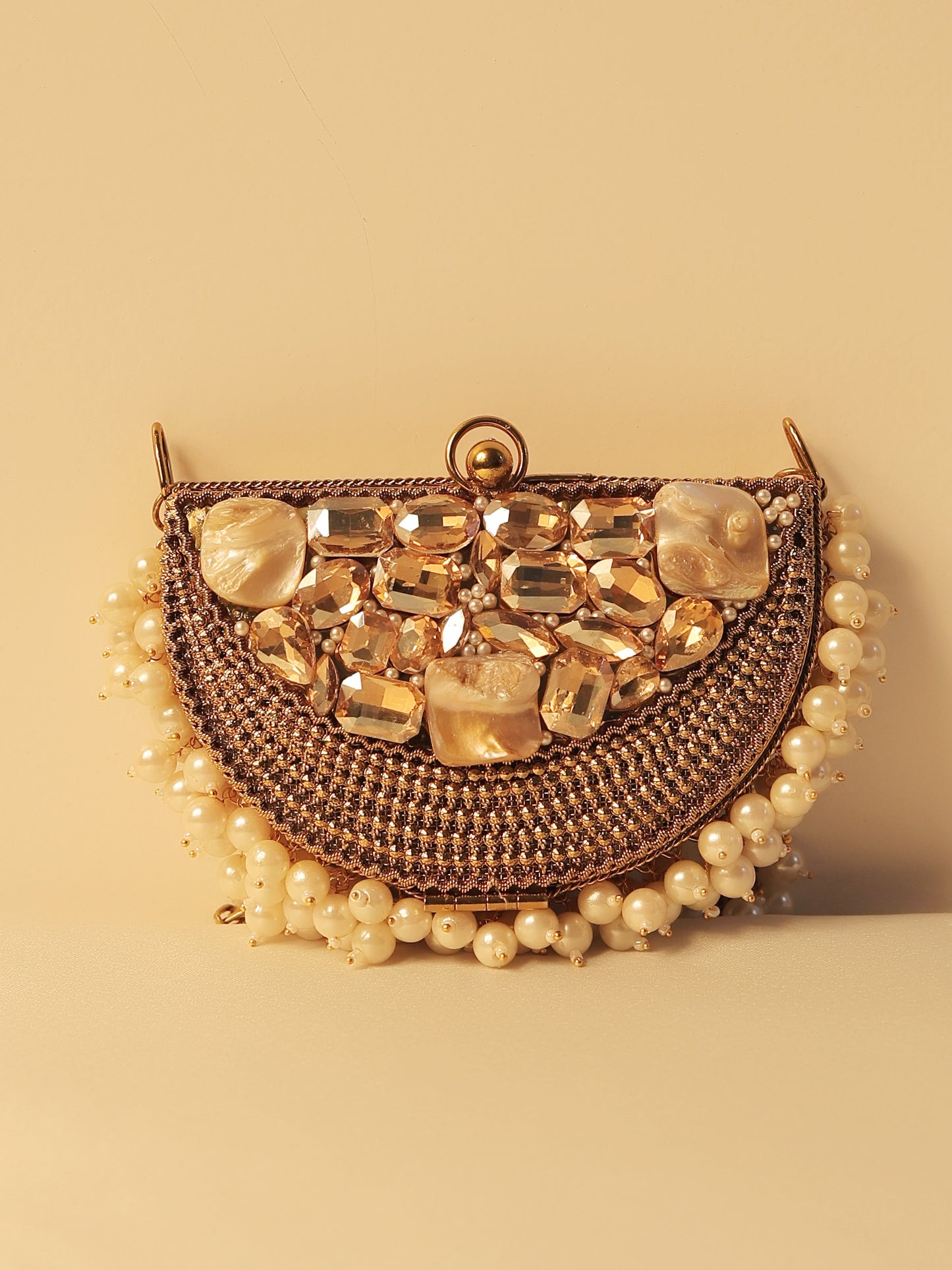 Abeela Golden Evening Clutch