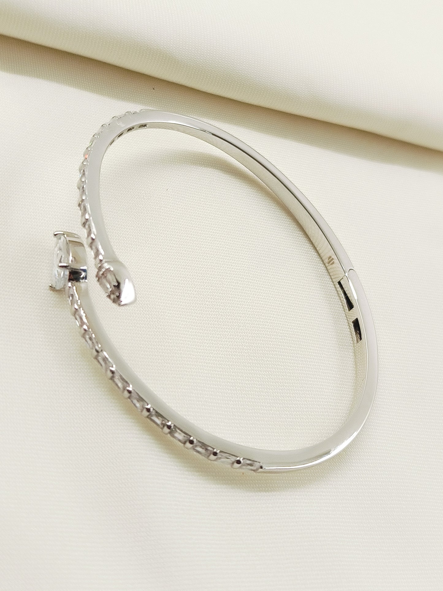 Adrika White American Diamond Bracelet