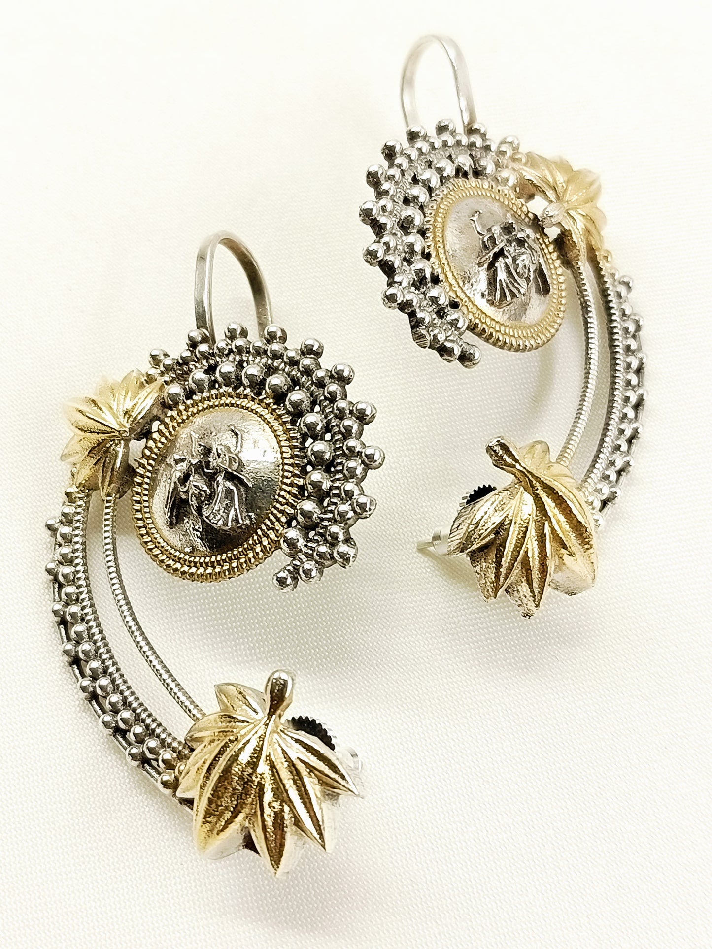 Mehul Two Tone Men's Earring