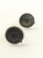Seeta Silver Oxidized Round Toe Ring Pair