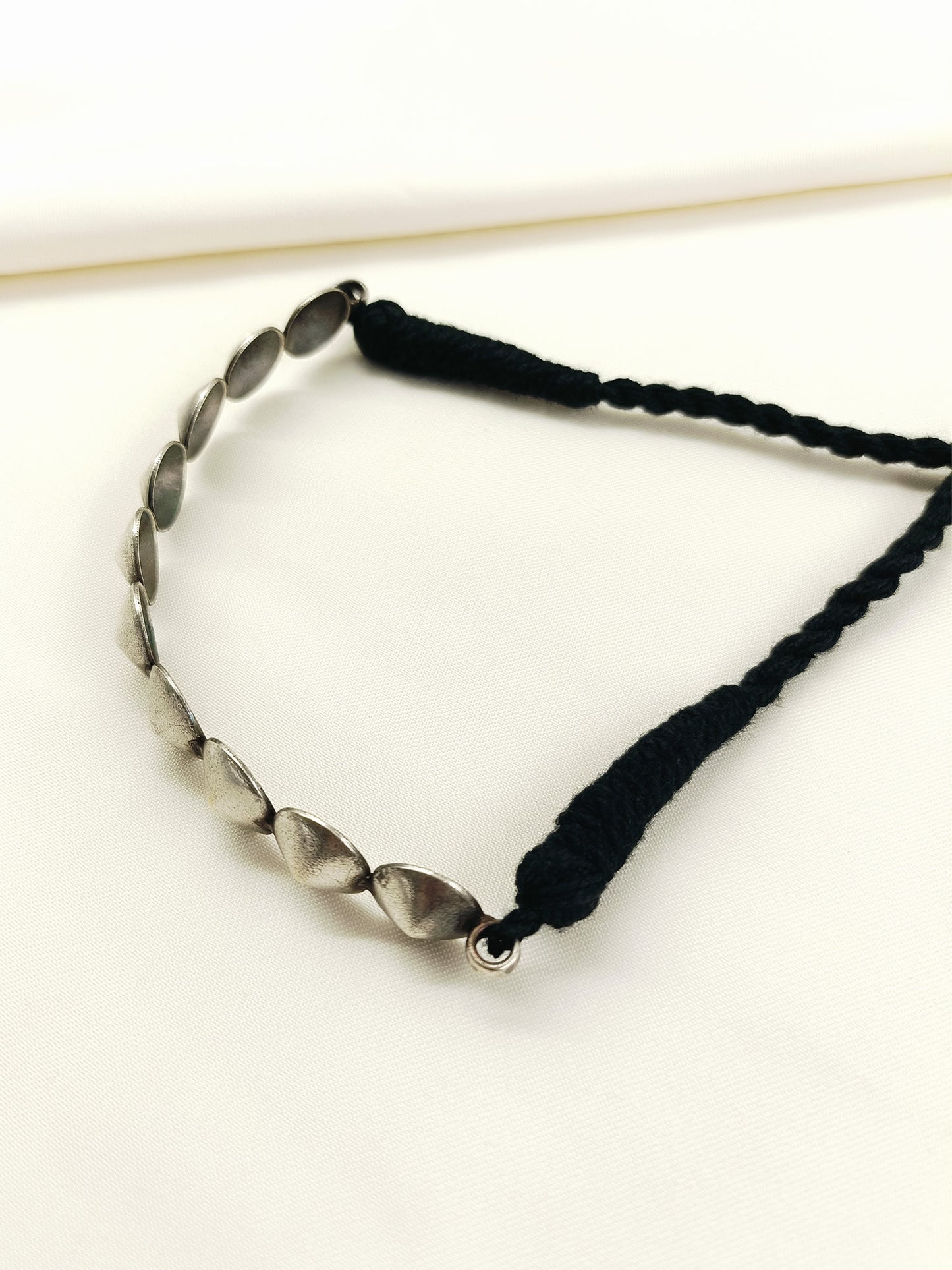 Devyan Plain Men's Spike Oxidized Bajubandh