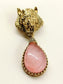 Nirvanesh Baby Pink Lion Men's Brooch