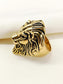 Garvik King Lion Gold Men's Finger Ring