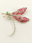 Onisa Ruby Dragonfly Brooch