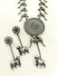Saroj Blue Oxidized Necklace Set