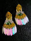 Bibhuti Yellow Handmade Earrings