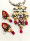 Prishti R&G Dual Tone Oxidized Hasli Styled Necklae Set
