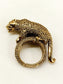 Nimral Gold Panther Statement Men's Finger Ring