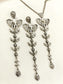 Ghazal White Oxidized Pendant Set