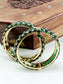 Sariah Green Kundan Bangles