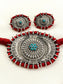 Aanandita Firozi Oxidized Choker Set