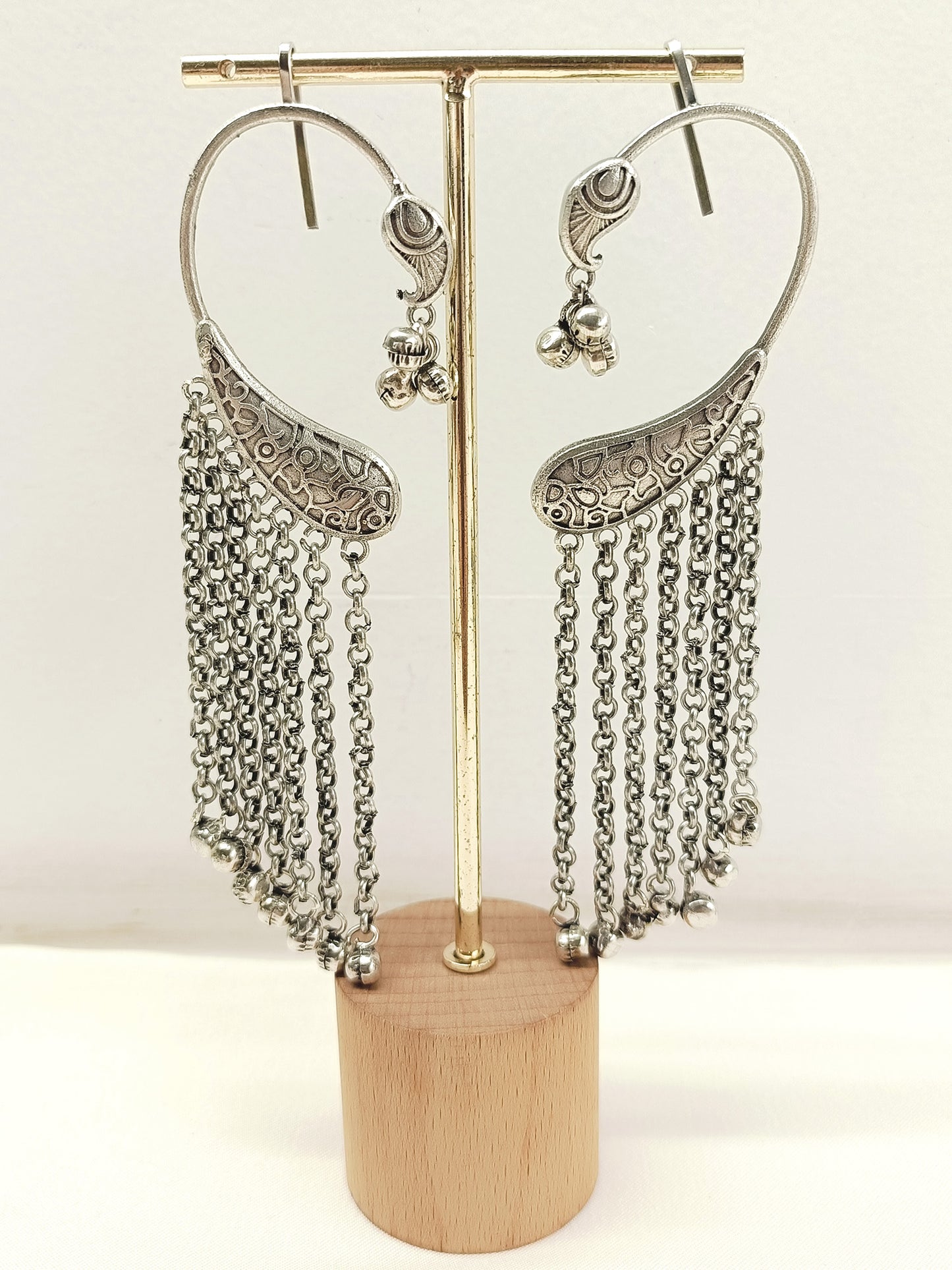 Shubhangi Plain Oxidized Earring