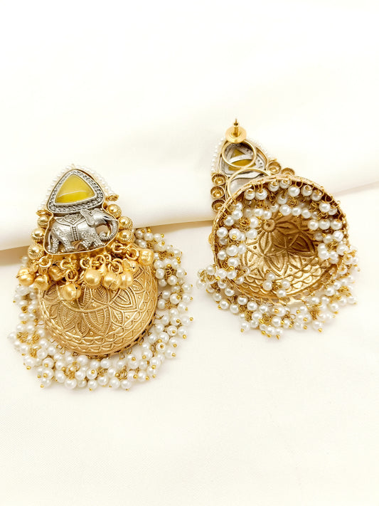 Shobha Yellow Boutique Jhumki