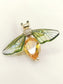Bina Y&G Honey Bee Brooch