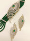 Himangi Emerald American Diamond Necklace Set