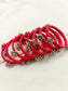 Sadiya Rani Pink Heavy Ghungroo Cloth Bangles | Designer Fabric Churi Set of 8 |