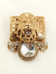 Harivansh Kundan Lion Men's Brooch