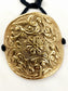 Himanshu Golden Oxidized Floral Carved Men's Bajubandh