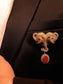 Anirudh Ruby Elephant Brooch