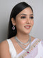 Pallavi Ruby American Diamond Necklace Set