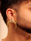 Ekagrah Golden Men's Earring