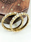 Idha White Kundan Bangles