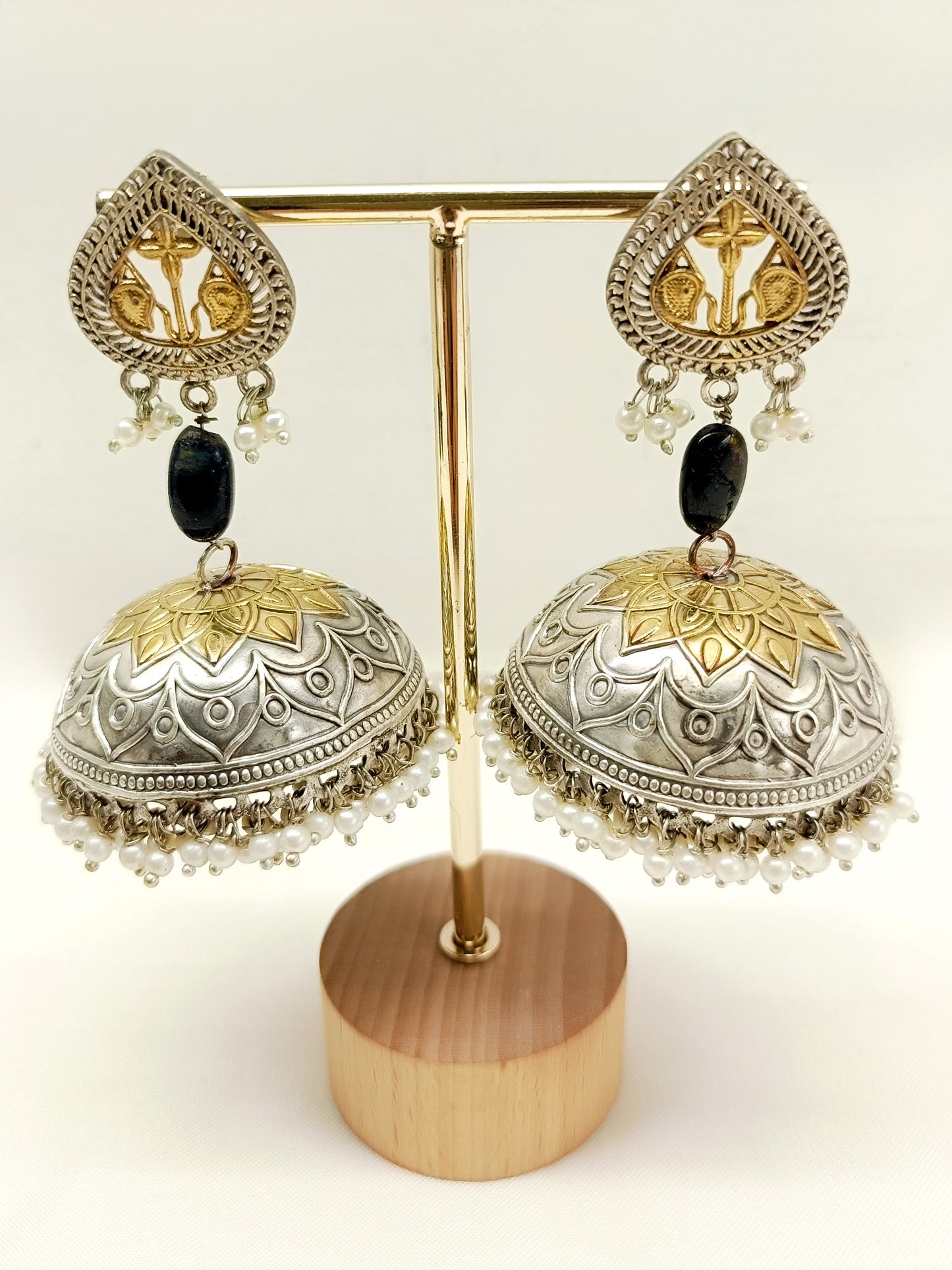 Zemi Black Oxidized Jhumki