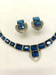 Naysha Blue Sapphire Oxidized Necklace Set