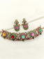 Nora Navratan Victorian Choker Necklace Set with Earrings