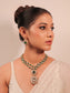 Ahti Emerald Long Kundan Polki Set