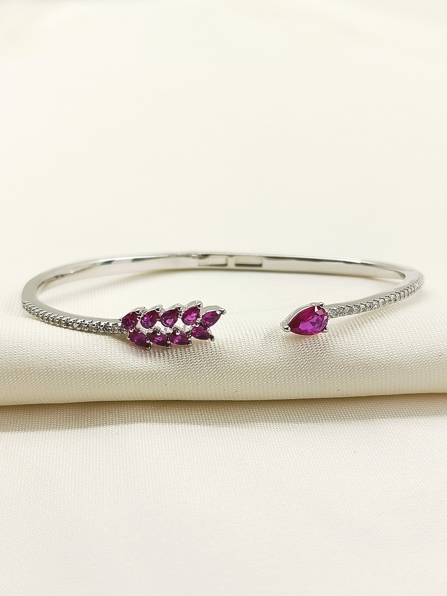 Pranjali Ruby American Diamond Bracelet