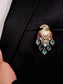 Asmara Mint Green Eagle Brooch