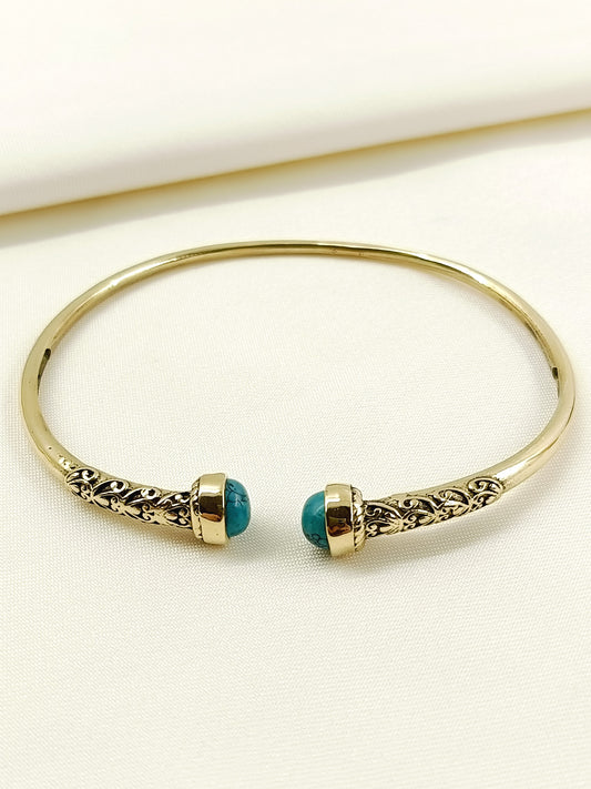 George Firozi Turquoise Stone Men's Bracelet