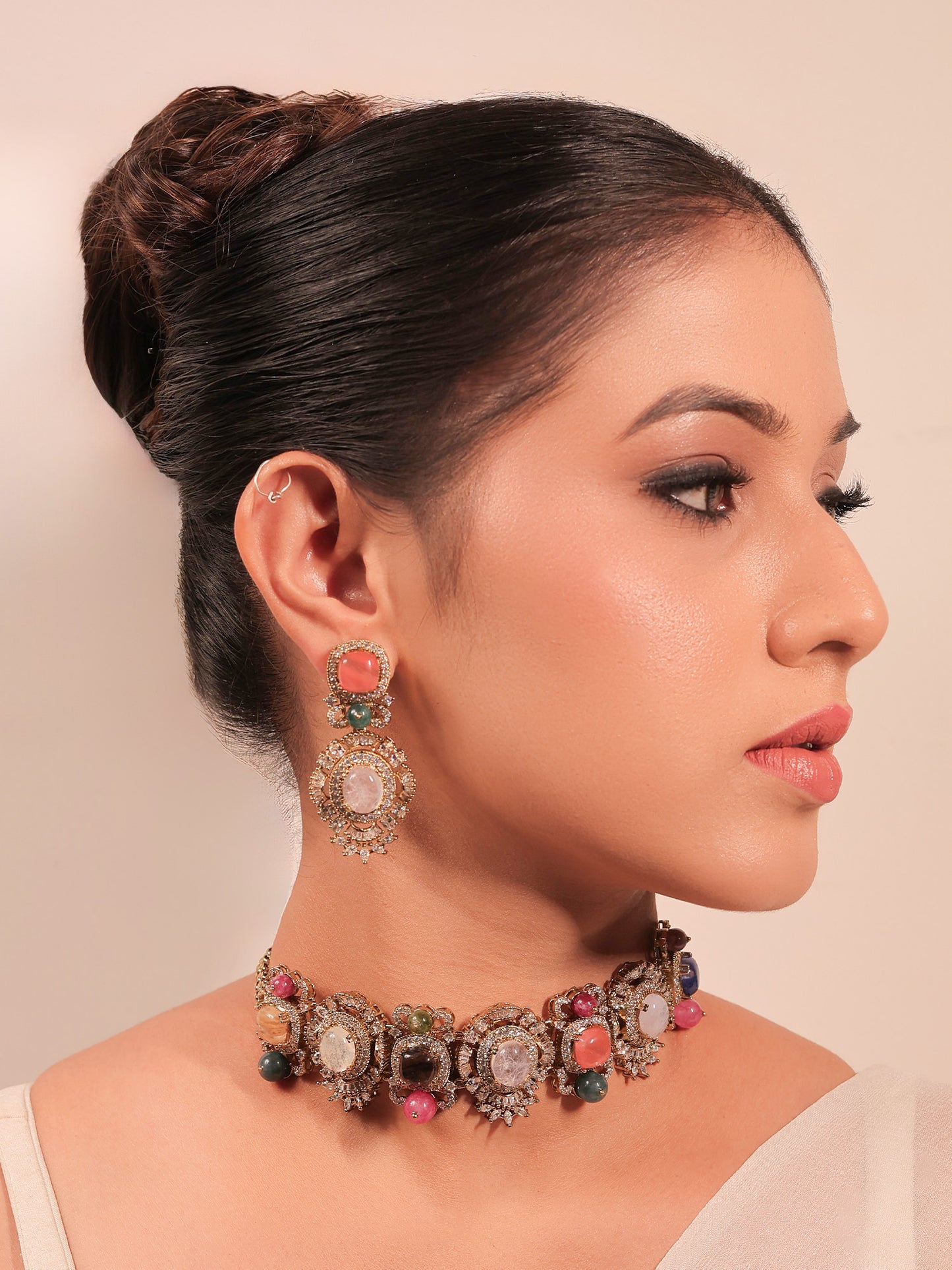 Bharvi Multi Colour Boutique Choker Set