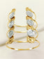 Aasia Molten Dual Tone Coin Cuff Western Bracelet