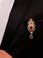 Hredhan Ruby Men's Brooch