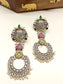 Alia Multi Colour Oxidized Earrings