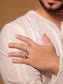 Ednat Silver Men's Finger Ring