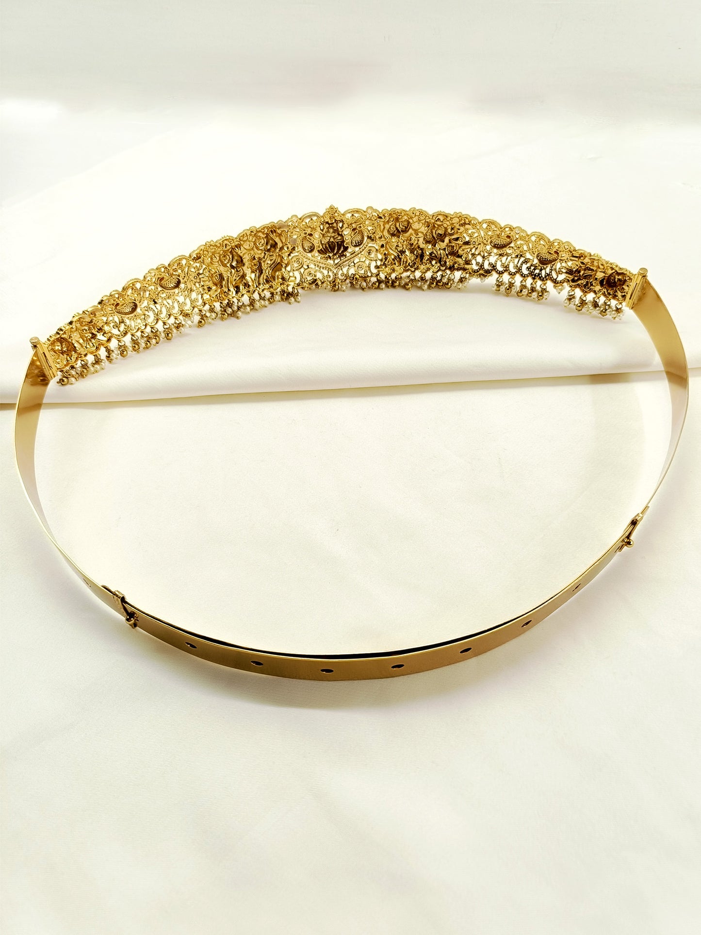 Tajaswini Plain Antique Waist Belt/kamar Bandh