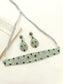 Sobhita Green American Diamond Choker Set