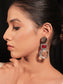 Kesri Maroon Victorian Earrings